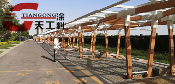 鋼結(jié)構(gòu) 木紋漆圖片