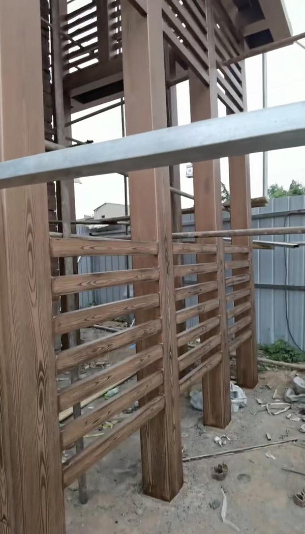 滎陽市高山鎮(zhèn)村項(xiàng)目鋼結(jié)構(gòu)仿木紋漆13號(hào)色